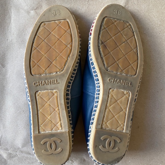 100% Authentic Chanel Single Sole Espadrilles 36 - Picture 3 of 13